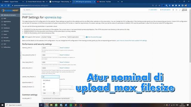 Cara Setting max upload size PHP di Plesk смотреть онлайн