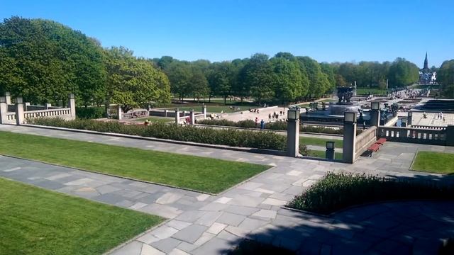 Frogner Park Oslo time lapse. смотреть онлайн