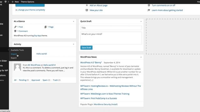Installation and Demo Data Import Esy App Wordpress Theme смотреть онлайн