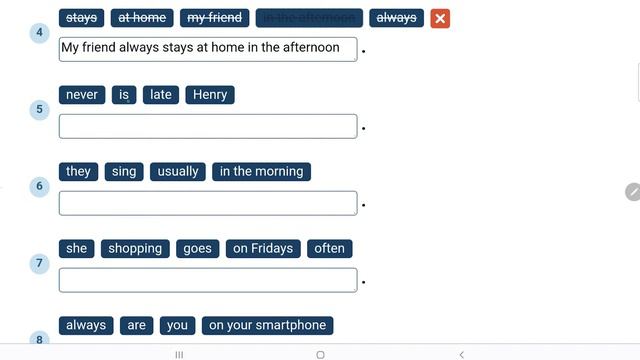 Порядок слів у реченні з прислівниками частоти. Adverbs of frequency смотреть онлайн