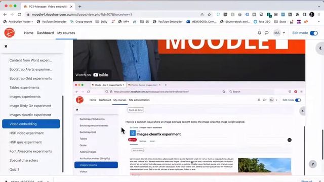 How to embed a VIMEO video in a MOODLE 4.0 Course смотреть онлайн