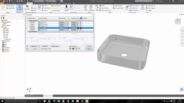 174 Autodesk Inventor Manage Parameters смотреть онлайн