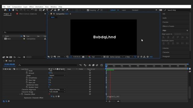 Best Way To Create Cyberpunk Random Text Reveal | After Effects Tutorial смотреть онлайн