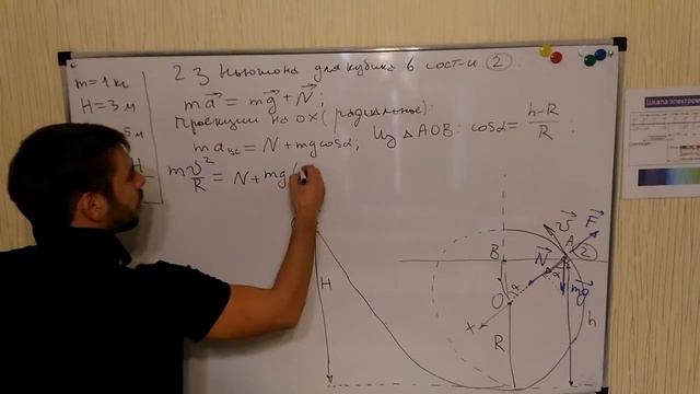 Небольшой кубик массой m =1 кг смотреть онлайн