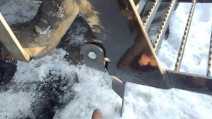 Покрашенная супер подножка кабины трактора МТЗ