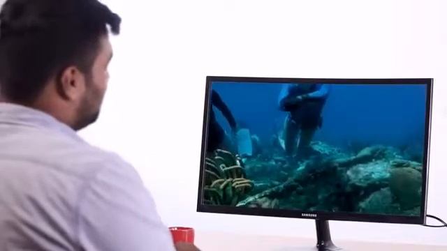 Samsung 59.8 cm (23.5 inch) Curved LED Backlit Computer Monitor - Full HD, VA Panel with VGA, HDMI, смотреть онлайн