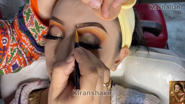 Cut crease creation makeup tortorial by @KIRANSHAKIR смотреть онлайн