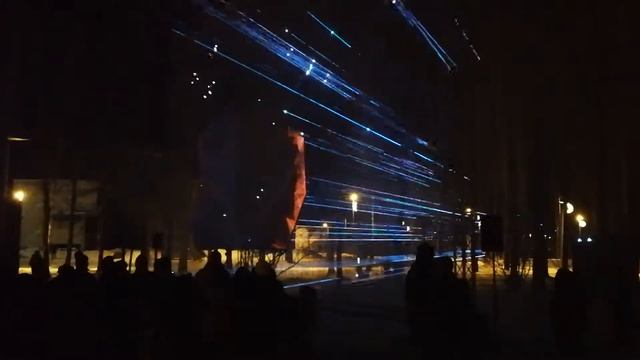 Световое шоу в Олайне в честь дня рожнения города-,,AR SIRDI OLAINE" смотреть онлайн