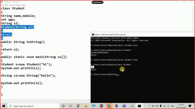 #24 OOPS | hashCode | toString | Reference Id | Reference Variable Java Tutorial | Java Basic смотреть онлайн