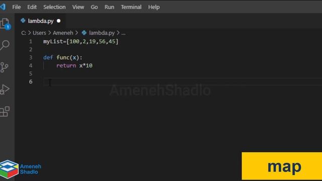 آموزش برنامه نویسی پایتون - لامبدا - مپ - فیلتر در پایتون| lambda, map, filter in python смотреть онлайн