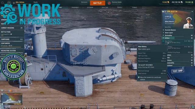 San Martin Pan American Light Cruiser World of Warships Wows Preview смотреть онлайн