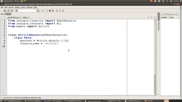 Python Django tutorial 16 - Web/REST services with TastyPie ! смотреть онлайн