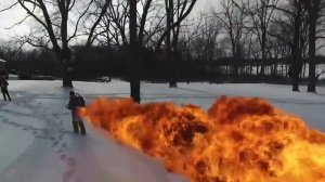 Самый мощный гражданский огнемет XL18