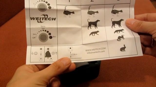 Обзор отпугивателя кошек WEITECH WK0053 смотреть онлайн