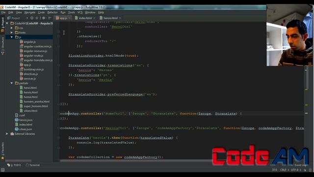 AngularJS: Integrando angular-translate смотреть онлайн