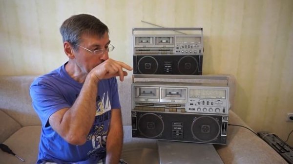 Магнитолы Sharp GF-555X, Sharp GF-515Z, Sharp GF-525H. Иллюстрация кондового стиля