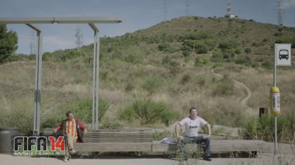 Fans Barcelona vs Real Madrid vs Atletico Madrid funny vk.com/ea_fifa14