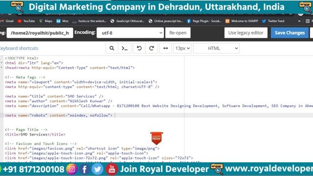How to create Php website noindex nofollow tag code смотреть онлайн