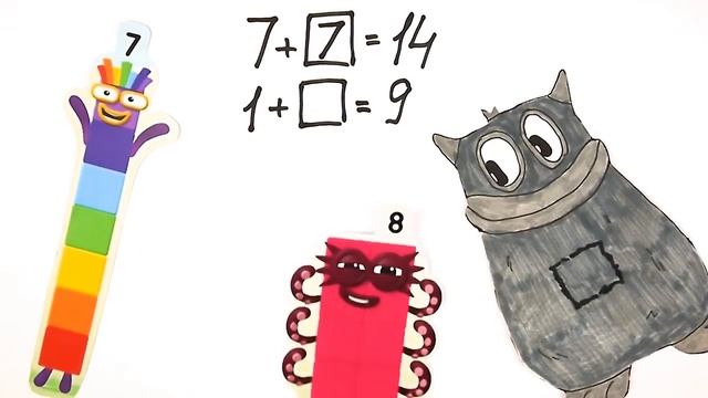 Stepping Stones and Entering Numberblock Castle with difference! Learn to count! NEW EPISODE! смотреть онлайн