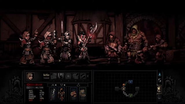 Darkest Dungeon Failed Quest Wolves at the Door Kill Brigand Vvulf смотреть онлайн