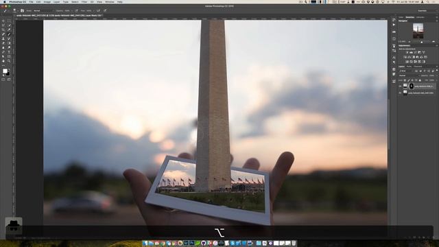 How to Put the Washington Monument in a Polaroid [Photoshop Tutorial] смотреть онлайн