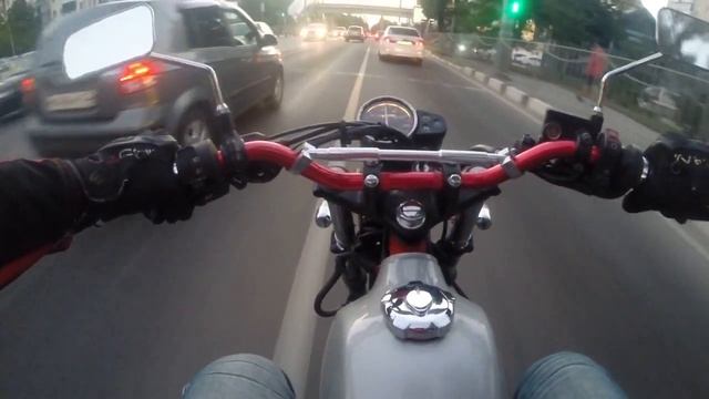 Honda FTR 223 в городе ( Хонда FTR 223)