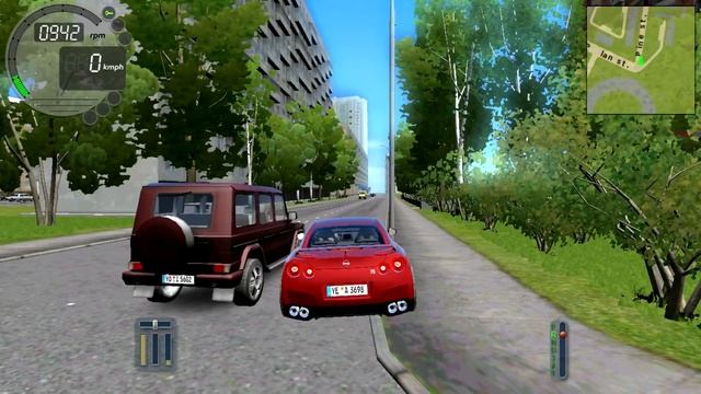 CITY CAR DRIVING - NISSAN GT-R! (LOGITECH DRIVING FORCE GT WHEEL) смотреть онлайн