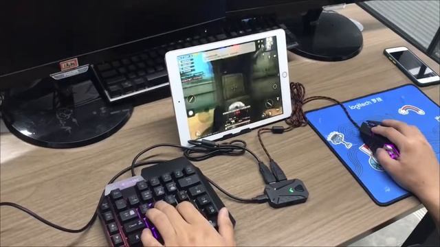 Мобильная игровая клавиатура и переходник для мыши смотреть онлайн
