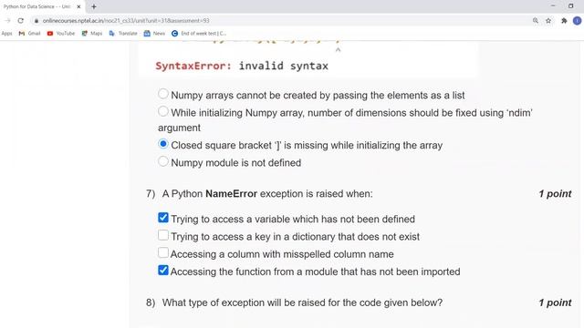 Python for Data Science | NPTEL | Week 2 | Assignment 2 Solution | Jan 2021 смотреть онлайн