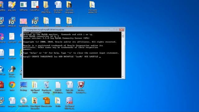 Creación y manipulación de tablespace en el gestor de base de datos My SQL смотреть онлайн