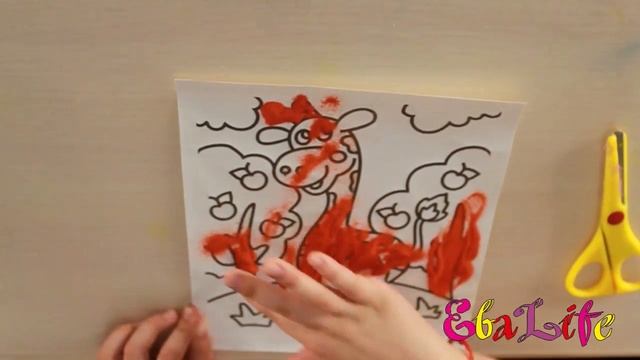 ЕваLife - Делаем картину из песка (Фреска) Рисуем жирафа смотреть онлайн