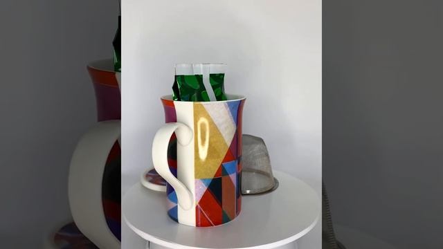 Чай ИМЧ Чашка заварочная Геометрия цветная, керамика 6688, 30 гр смотреть онлайн