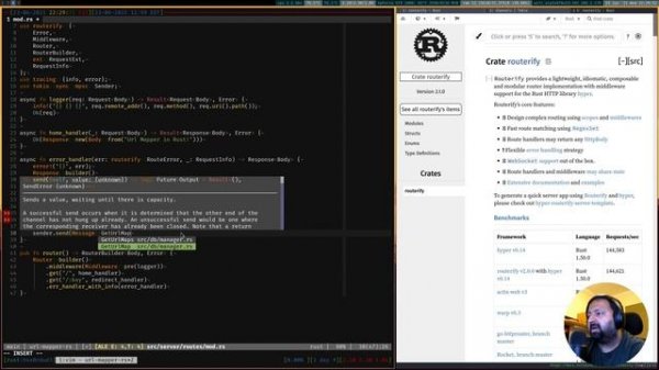 Building a Web Application with Rust - Part V - HTTP Server with Database Manager