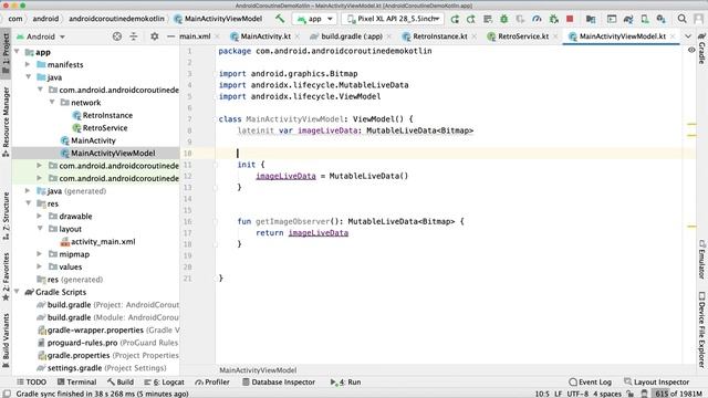 Android Coroutine ViewModel using Retgrofit2 (Kotlin) смотреть онлайн
