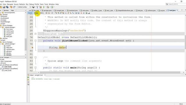 JList and Combobox example смотреть онлайн