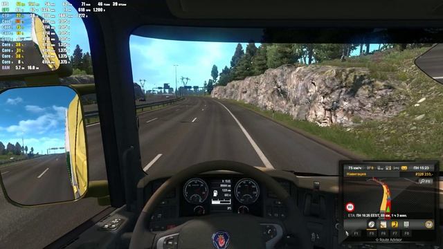 Euro Truck Simulator 2 | FPS TEST (FPS Monitor) смотреть онлайн