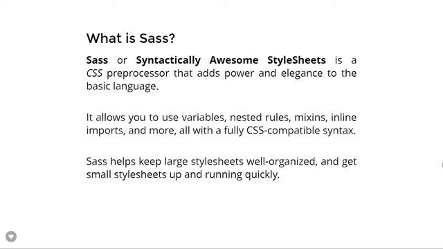 What is Sass? смотреть онлайн