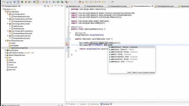 Spring Boot | Tutorial 24 : MongoTemplate (MongoOperations, Query, Criteria) with Embedded Mongo смотреть онлайн