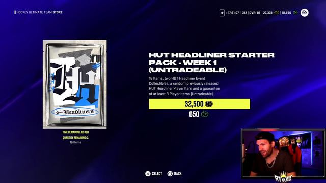 *Spent Over $100 On 20,000 Points* To Start My Team! | NHL 24 HUT Pack Opening смотреть онлайн