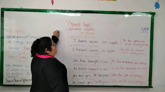 3ERO PRESENT PERFECT AFFIRMATIVE NEGATIVE смотреть онлайн