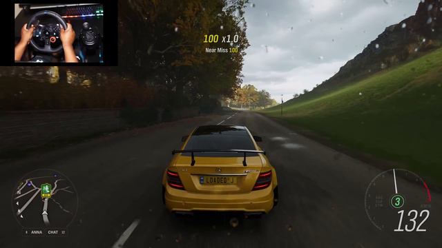 Mercedes Benz C63 AMG Coupe Forza Horizon 4 | 4K Steering Wheel Gameplay смотреть онлайн