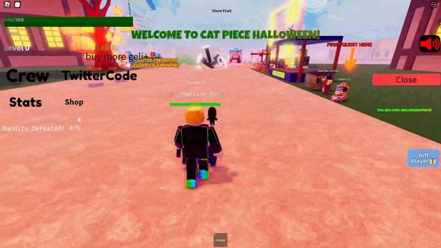 ROBLOX [?⚡FREE FRUITS + HALLOWEEN 999X MEOW!] Cat Piece смотреть онлайн