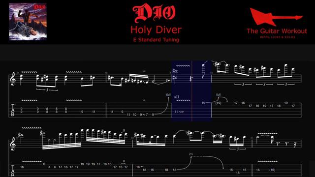 Dio - Holy Diver (HQ Backing Track with vocals & tab) смотреть онлайн