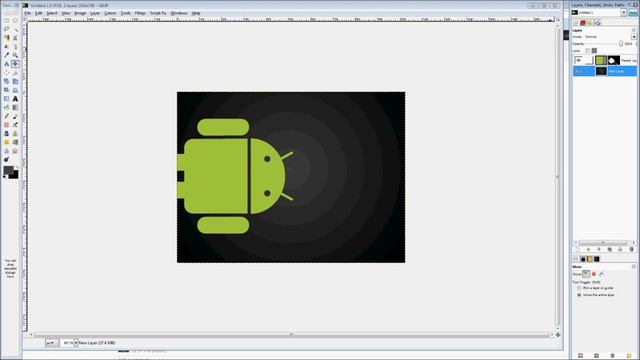 Gimp Video Tutorial - How to use gimp to make a logo смотреть онлайн