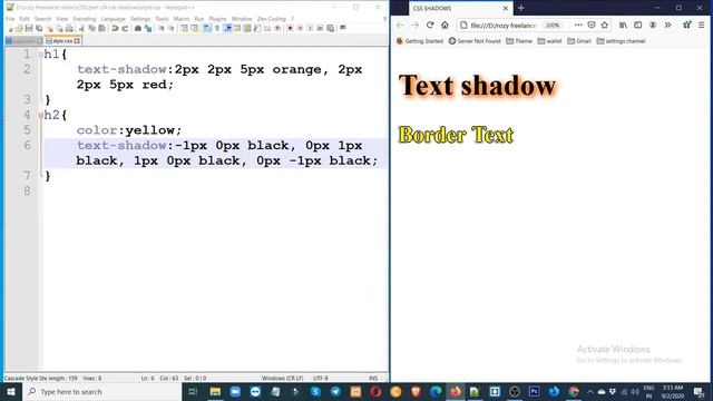 CSS Shadows | Text Shadow | Box Shadow | CSS Tutorials For Beginners To Advanced смотреть онлайн