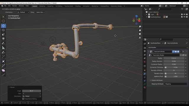 Free Blender Procedural Pipe Generator! смотреть онлайн
