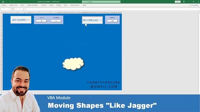 Moving Shapes "Like Jagger" (does...) - Excel VBA смотреть онлайн