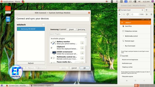 How to transfer files using KDE Connect смотреть онлайн
