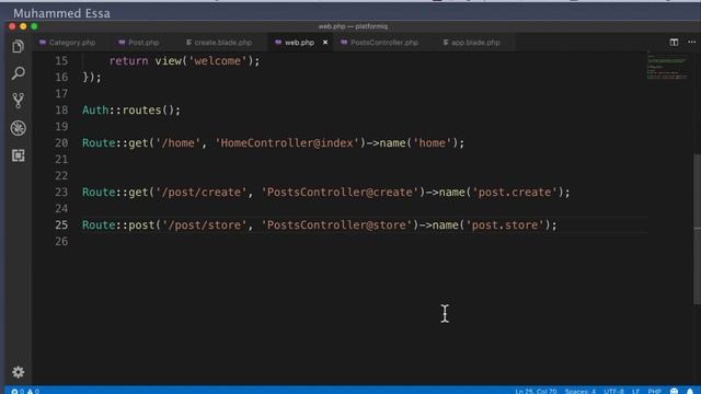 9 Laravel 5 create post & Forms смотреть онлайн