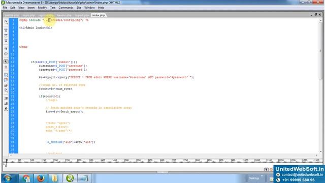 Admin Panel creation in PHP project смотреть онлайн